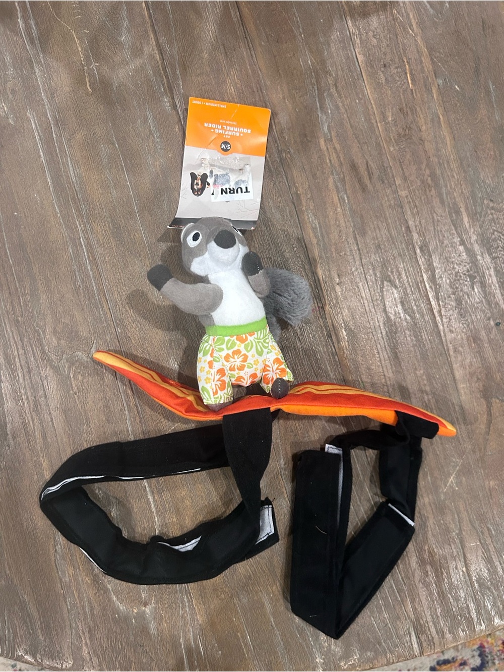 Dog costume - Squirrel riding surfboard costume